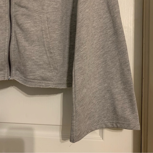 Only pearl accent raw edged hoodie - Picture 10 of 11